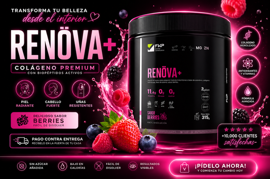 Colágeno Hidrolizado con Biopéptidos Activos • Sabor Berries • Calidad Premium
